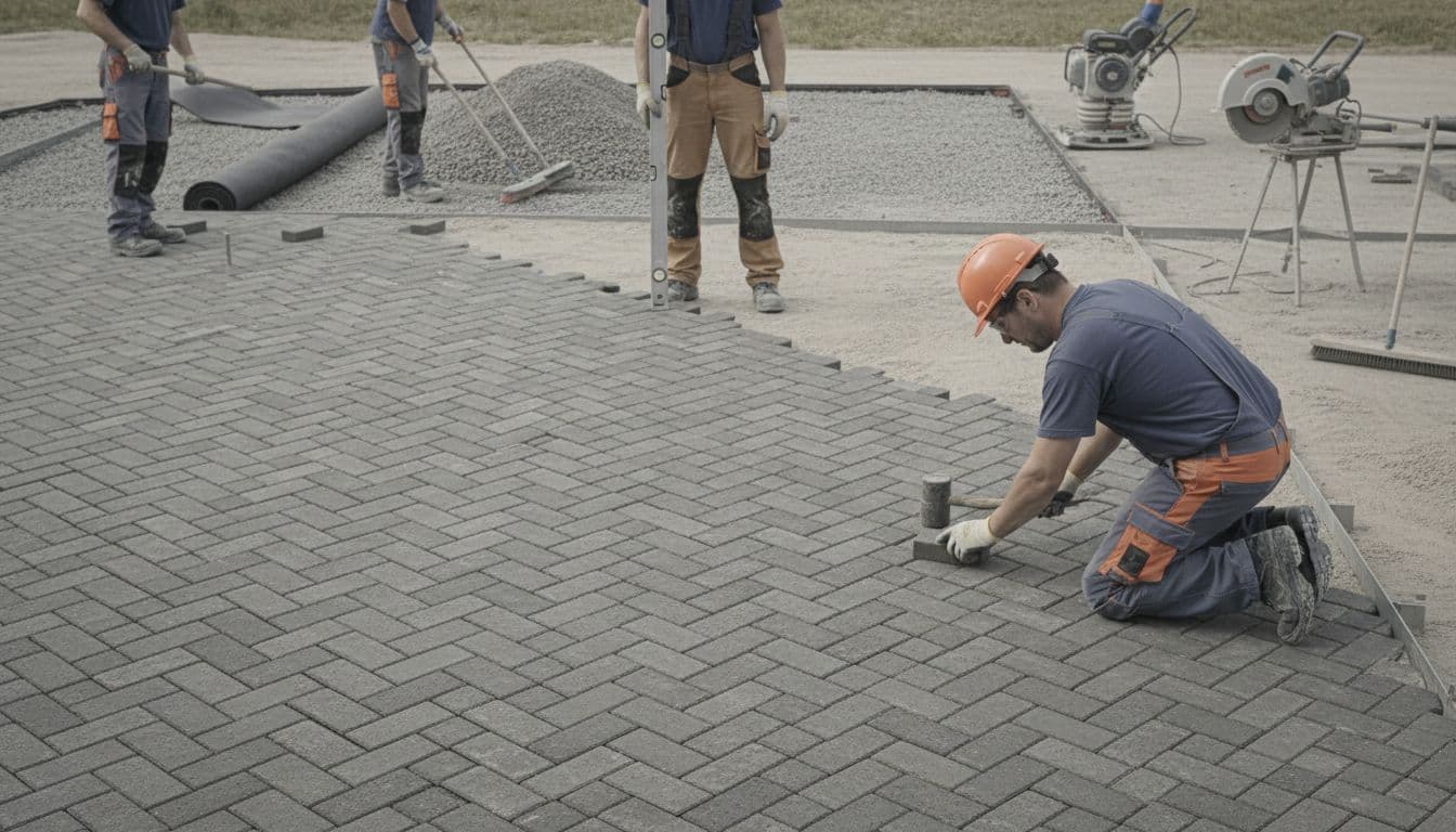 Comment installer des pavés en béton ?