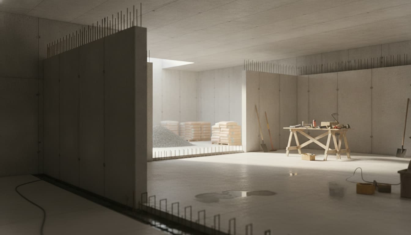 Construction de sous-sols en béton