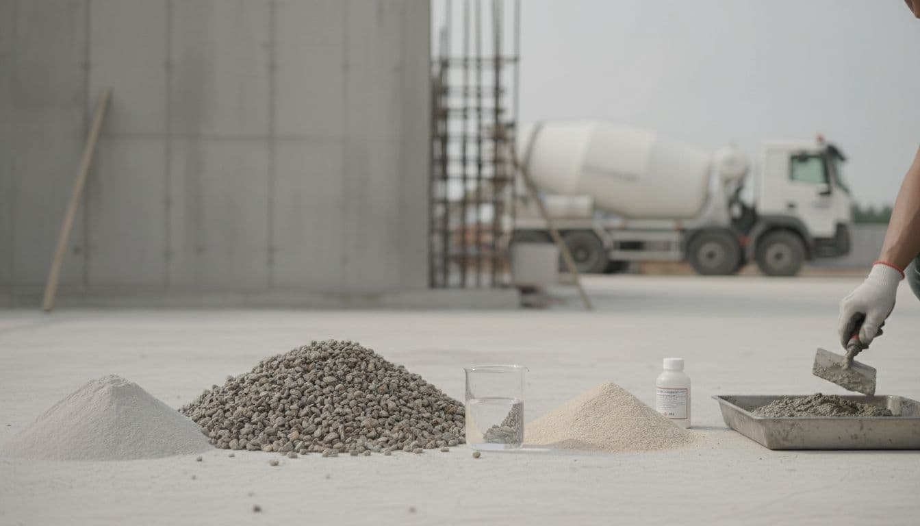 De quoi est composé le béton ?