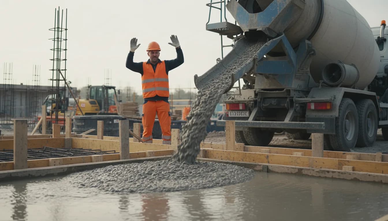 Béton livré trop sec, trop liquide ou en retard : les gestes et vos droits