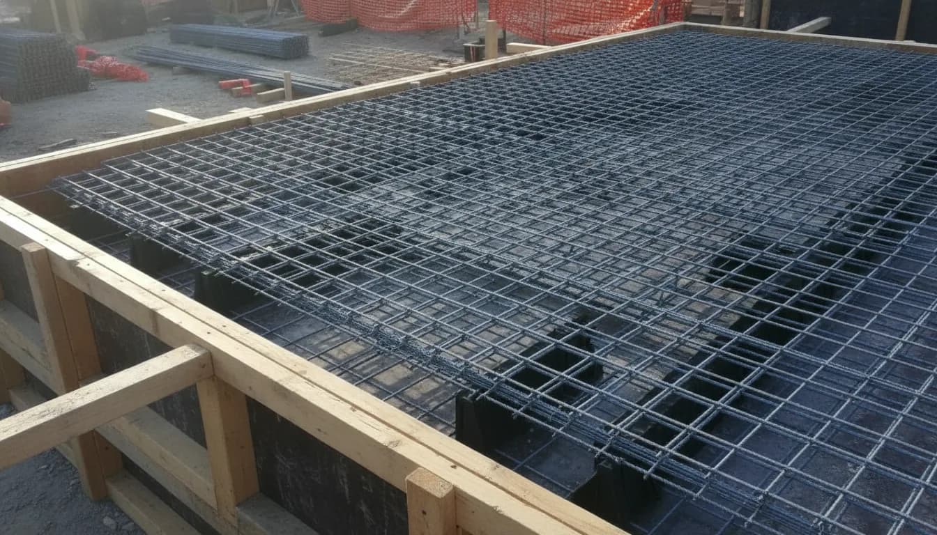 Ferraillage d'une dalle béton : treillis soudé, fibres, quand s'en passer