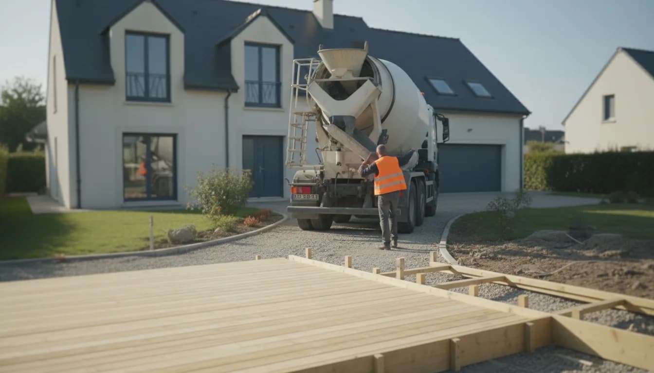 Recevoir sa première toupie de béton : le jour J heure par heure