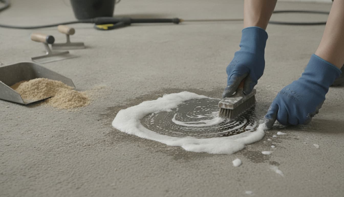 Comment enlever les taches d’huile sur le béton ?
