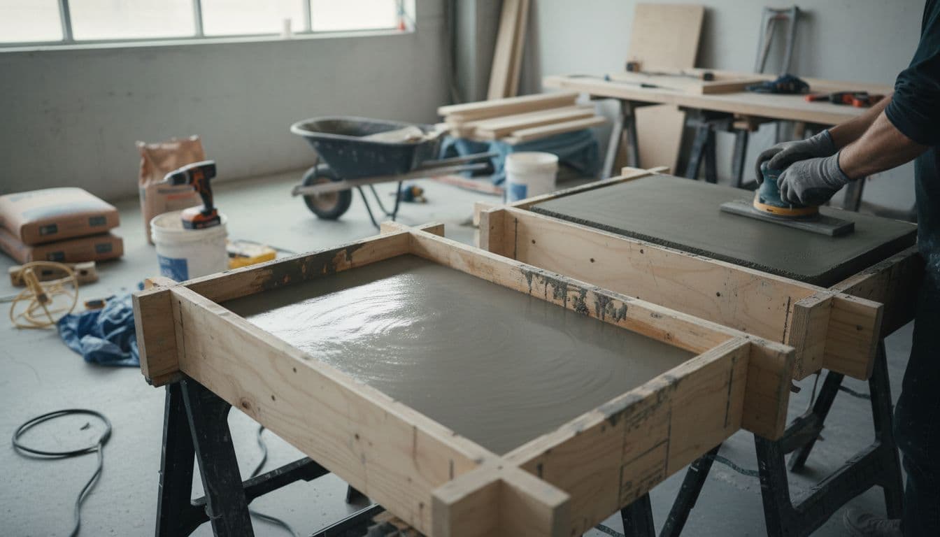 Comment faire des comptoirs en béton ?