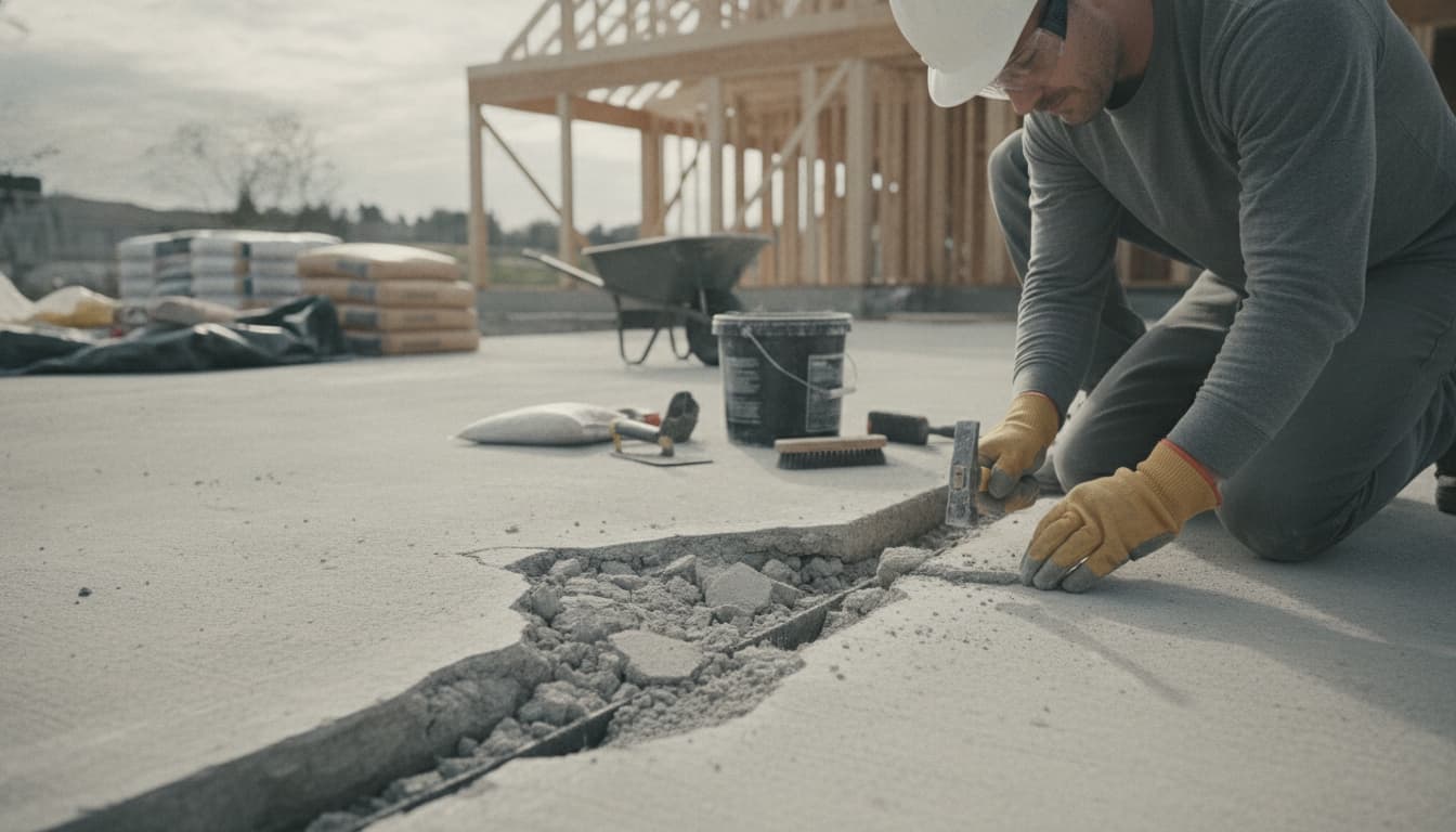 Comment réparer le béton écaillé ?
