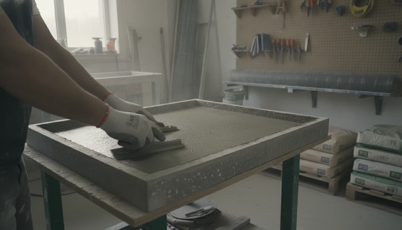 Mélange de béton pour comptoirs