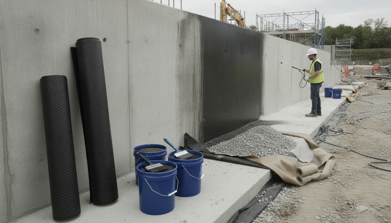 Options d'imperméabilisation du béton pour les fondations